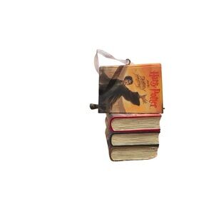 Hallmark Harry Potter Deathly Hallows Book Stack Hanging Christmas Ornament
